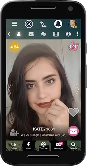 Mød folk på mobilen ved hjælp af appen Date en Mand