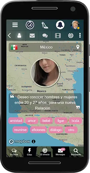 Ubicación de los miembros del Conocer a un Hombre