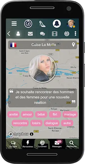 Localisation membre Envie d'Un Mec