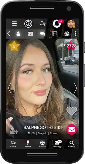Incontra persone su dispositivi mobili sull'applicazione Incontra un Uomo